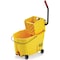 Rubbermaid Commercial 44 qt Mop Bucket and Wringer Combination, Yellow, Plastic FG618688YEL - alternate 1